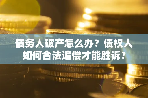 济南债务人破产怎么办？债权人如何合法追偿才能胜诉？