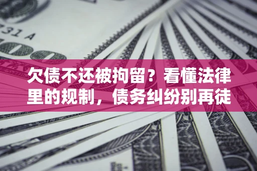 济南欠债不还被拘留？看懂法律里的规制，债务纠纷别再徒劳奔波