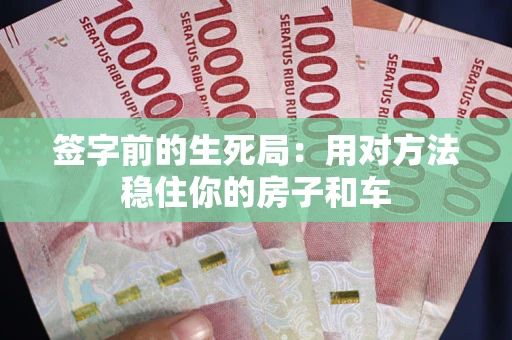 济南签字前的生死局：用对方法稳住你的房子和车