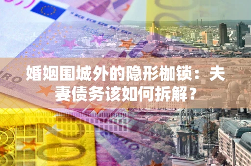 济南婚姻围城外的隐形枷锁：夫妻债务该如何拆解？